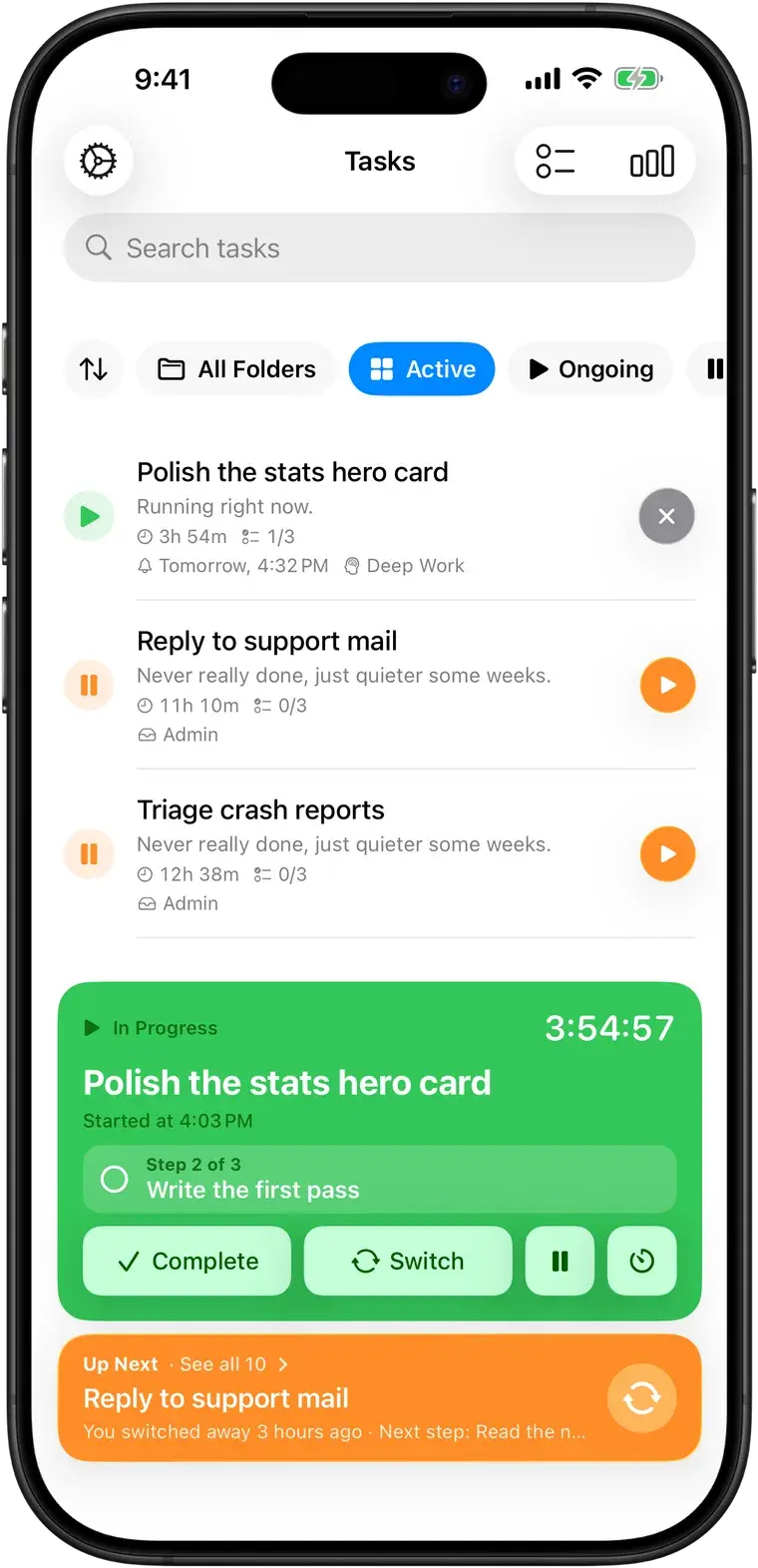 iPhone: Tasks