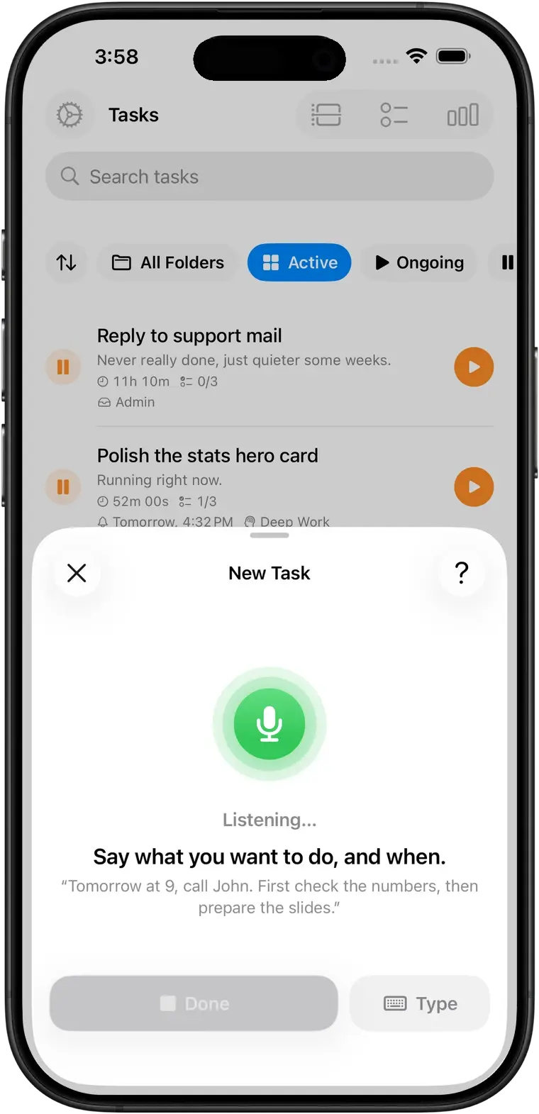 iPhone: Voice capture